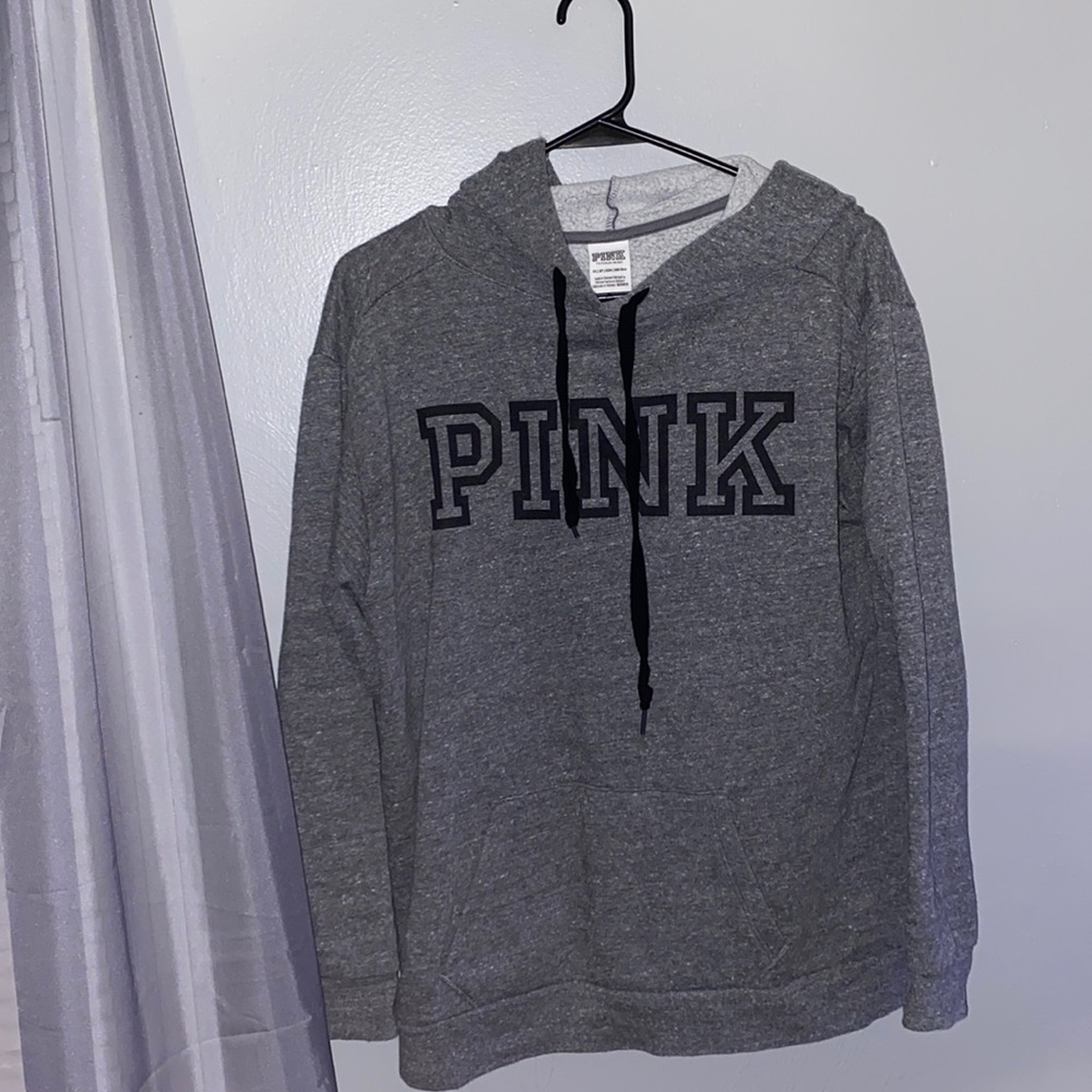 PINK grey hoodie